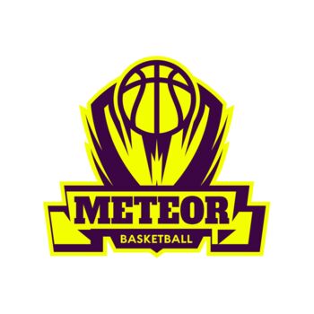 Meteor Basketball Logo Template Thumbnail